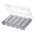thumbnail image 1 of 100 piezas de Cápsulas para monedas perfke Caja de almacenamiento de plástico transparente, 1 of 8