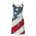 thumbnail image 4 of Wonens Dress Summer Plus Size Dresses Womens Casual Printed V-neck Short Suspender Dress E Multicolor XXL, 4 of 5