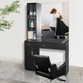 YTBW Wall Mount Salon Barber Stations With Mirror Barber Beauty