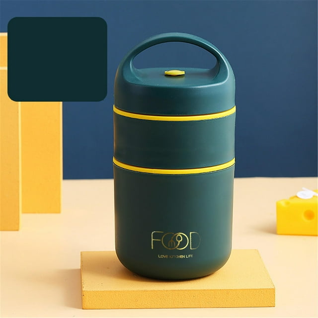 Oleegame Boîte à Lunch Thermique en Acier Inoxydable avec Rangement sous Vide, Sac à Lunch Isolé, Réchauffeur, Tasse à Soupe, Conteneurs Bento pour Enfants