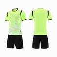 thumbnail image 2 of CAICJ98 Kids Soccer Jerseys for Boys Girls Training Outfit Team Uniform Athletic Shirts Shorts Clothing Sets Sportswear (R,7-8 Years), 2 of 4