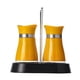 thumbnail image 2 of Mejor juego de botellas de vidrio recargables para especias con tapas y estante de acero inoxidable para cocina, camping y autocaravana, 2 of 6
