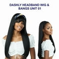 thumbnail image 3 of Ebo Dashly Synthetic Headband Wig With Bang Hb Unit 1 Straight 24” ( 2 Dark Brown ), 3 of 5