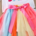 thumbnail image 6 of One opening Toddler Kid Baby Girl Princess T-shirt+tutu Skirt Dress Outfit Birthday Clothes, 6 of 7