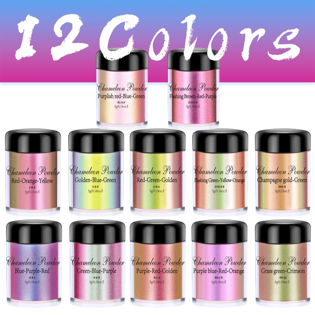 Aellinatey Multi Color Shifting Mica Powder Dye Saturated Chrome Pigment for Epoxy Resin