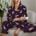 thumbnail image 6 of Bingfone Womens Pajama Sets Breast Cancer Awareness3 Print,Long Sleeve Loungewear Pajamas Set-XX-Large, 6 of 8