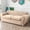 BEIGE, variant on Stretch Leaf-Patterned Jacquard 2-Seater Sofa Cover, Wine