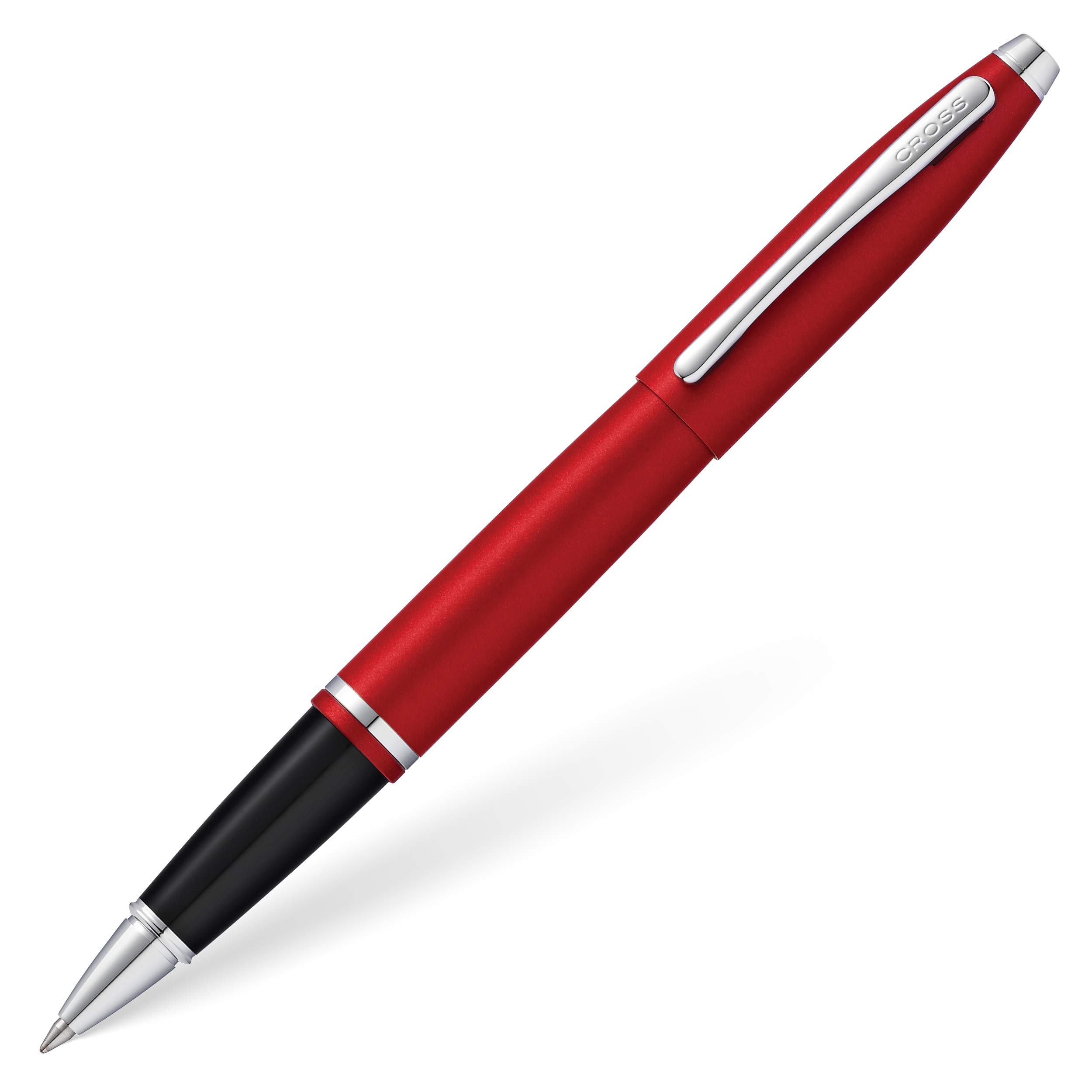 Cross Calais Refillable Gel Ink Rollerball Pen, Medium Rollerball, Includes Premium Gift Box - Matte Metallic Crimson