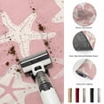thumbnail image 5 of Area Rugs 4'x6'. Pink Starfish Coastal Carpet Runner Indoor Outdoor Rugs Home Decor Aesthetic, Nautical Summer Ocean Abstract Art Non Slip Mats Washable Accent Rug for Living Room Bedroom, 5 of 8