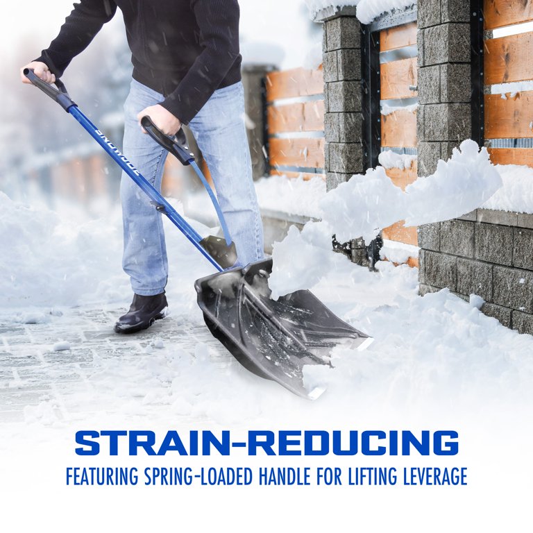 ショウジョウガイ Snow Joe Shovelution Strain-Reducing Snow Shovel, 18-inch Poly