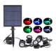 thumbnail image 3 of Foco LED RGB solar subacuático para jardín, fuente, estanque, 1/2/3/5 luces 5 Lámparas, 3 of 9