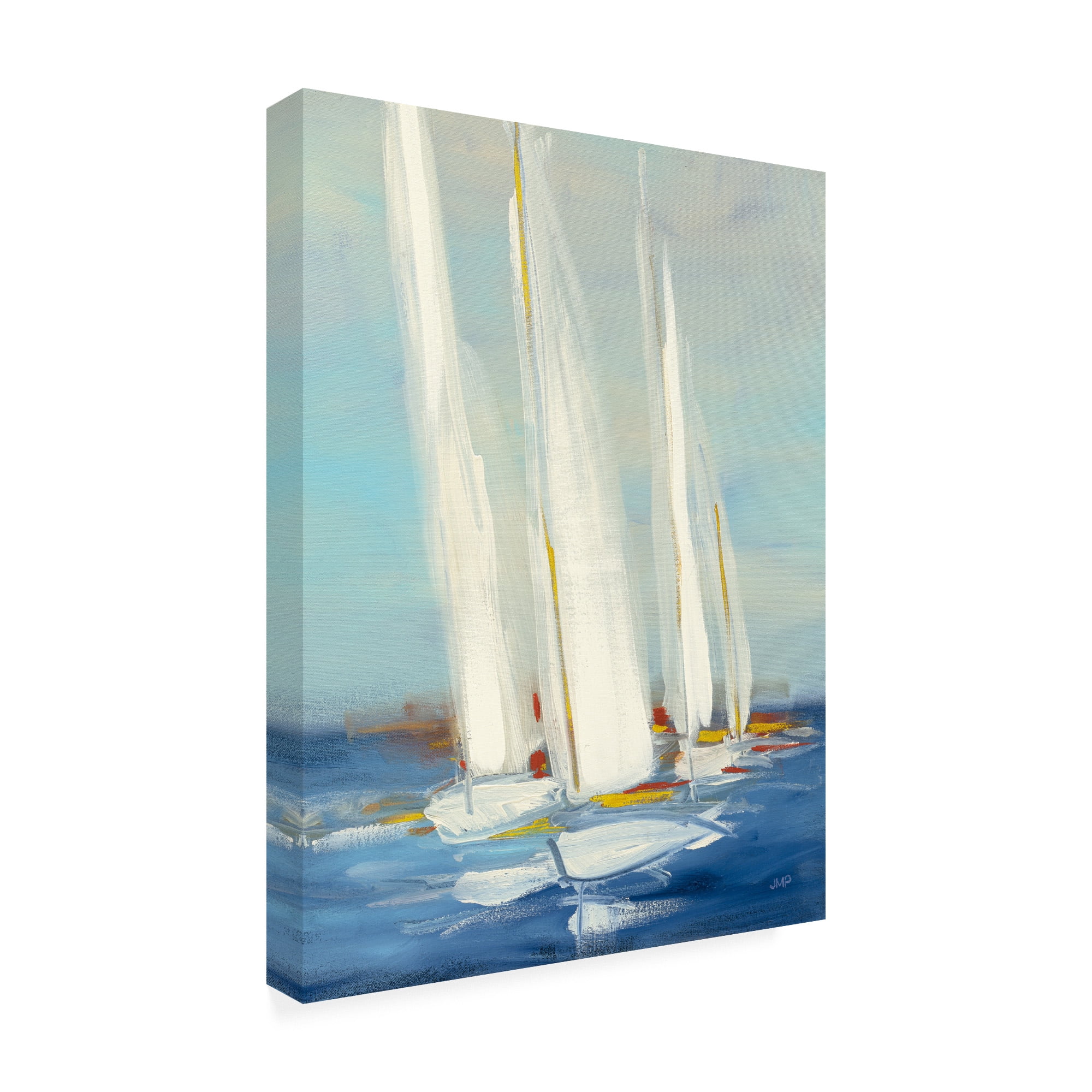 Trademark Fine Art 'Summer Regatta II Red Yellow' Canvas Art by Julia Purinton