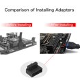 thumbnail image 3 of Qianrenon Usb 3.0 19/20 Pin Adaptador De 90 Grados Macho A Hembra L Giro En Ángulo Recto Para Placa Base De Escritorio Conector Interno En Ángulo Hacia Arriba (Ph19A), 3 of 5