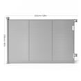 thumbnail image 3 of Retractable Baby Gate, TULILLO 42in Tall Baby Safety Gate, 59" Wide Baby Gate Dog Gate for Stair, Doorway, Auto-Lock,Gray, 3 of 9