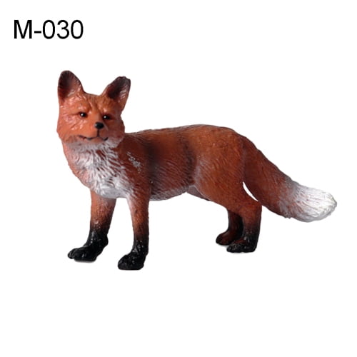 Fox, Red, Animal, Very Realistic Rubber Reproduction, Hand Painted