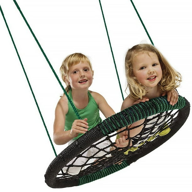 SwingNSlide Monster  Swing with Green and Black Nylon Ropes
