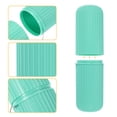 thumbnail image 3 of piezas, estuches organizadores portátiles para cepillos de dientes, plástico, estuche para cepillos de dientes de viaje, viajes de negocios, verde, 7.60x2.44x2.24, 3 of 7