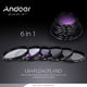 thumbnail image 3 of Andoer 77mm filtro de la lente Kit UV + CPL FLD + + ND (ND2 ND4 ND8) con Carry Cap bolsa / tapa del Andoer Lente ND, 3 of 7