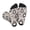 2 Black-2, variant on Cartoon Bear Brown Print Crew Socks for Men and Women, Men's Soft Moisture-wicking Sock