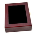 thumbnail image 4 of Caja de almacenamiento de madera para exhibición de pelotas de golf, joyero bolas, escaparate, superficie lisa, cierre de Metal, Color rojo 220x170x65mm, 4 of 8