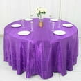 thumbnail image 2 of BalsaCircle 120" Purple Accordion Crinkle Taffeta Round Tablecloth Decoration, 2 of 8