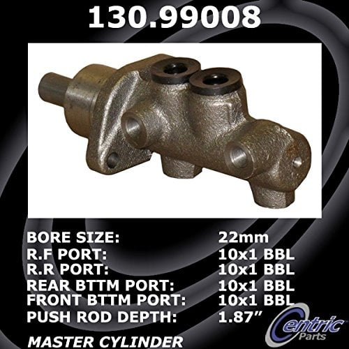 Centric Parts Brake Master Cylinder P/N:130.99008