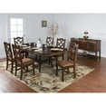 thumbnail image 2 of Pemberly Row Fabric Upholstered Crossback Dining Chair Dark Chocolate, 2 of 2