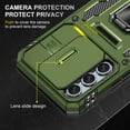 thumbnail image 5 of LeYi Samsung Galaxy A54 5G Case, A54 5G Case with 2 Pack Screen Protectors, Heavy Duty Armor Case with Slide Cover & Upgrade Magnetic 360°Rotatable Kickstand for A54, Army Green, 5 of 7