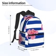 thumbnail image 3 of Goofa Pink Flamingo Print Casual Backpack for Women Men,Waterproof High School Bookbag,Lightweight Travel Daypack,Classic College Backpack,Laptob Backpack, 3 of 6
