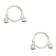 thumbnail image 1 of Monstrate Universal 1,5/3/5M F/F Serial RS232 Cable de módem nulo a DB9 FTA conexión cruzada 9 pines COM convertidor de Cable de Type1 NO1, 1 of 6