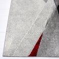 thumbnail image 3 of Safavieh Hollywood Jennifer Abstract Area Rug, Gray/Red, 6'7" x 6'7" Square, 3 of 11