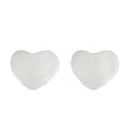 thumbnail image 1 of Wosthever Alfombra de pelo antideslizante en forma de corazón, alfombra peluda, alfombrillas mullidas de imitación de lana, alfombrilla peluda Blanco crema 30*40cm 2Conjunto, 1 of 6