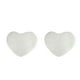 thumbnail image 1 of Wosthever Alfombra de pelo antideslizante en forma de corazón, alfombra peluda, alfombrillas mullidas de imitación de lana, alfombrilla Blanco crema 30*40cm 2piezas, 1 of 6