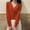 Orange, variant on Women's Sweaters and Cardigans Summer Pink Solid Button Casual Cardigan-neck Long Sleeve Knitted Coat