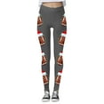 thumbnail image 1 of WILLBEST Leggings Deportivos de Compresión con Estampado Navideño de Fútbol para Mujer, Pantalones de Yoga para Entrenamiento Físico, Correr, Deportes Extra Grande, 1 of 4