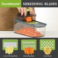thumbnail image 4 of Mandolin Food Slicer with 6 Blades, Hand Safe Vegetable Shredder for Potato, Carrot, Zucchini, Onion, 4 of 8