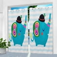 thumbnail image 1 of HGmart 3D Printed Outdoor Curtain Panel - 58x120in Gazebo Patio Waterproof Curtain/Drape,Green Elephant,1 Panel, 1 of 6