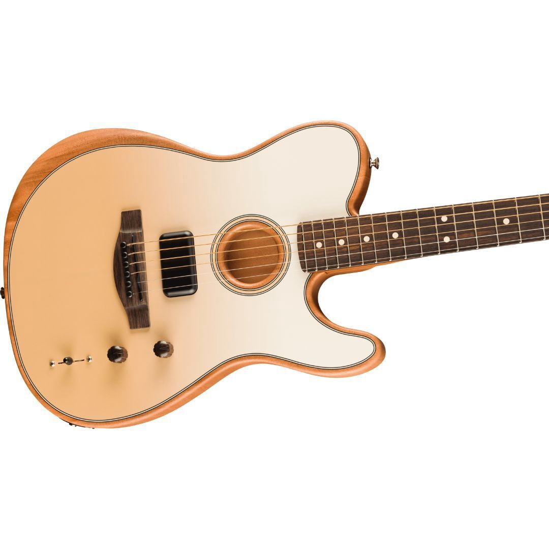 Fender Finneas Signature Acoustasonic Player Telecaster 6-String Right-Handed Electric Guitar with Rosewood Fingerboard (Cappuccino Fade)