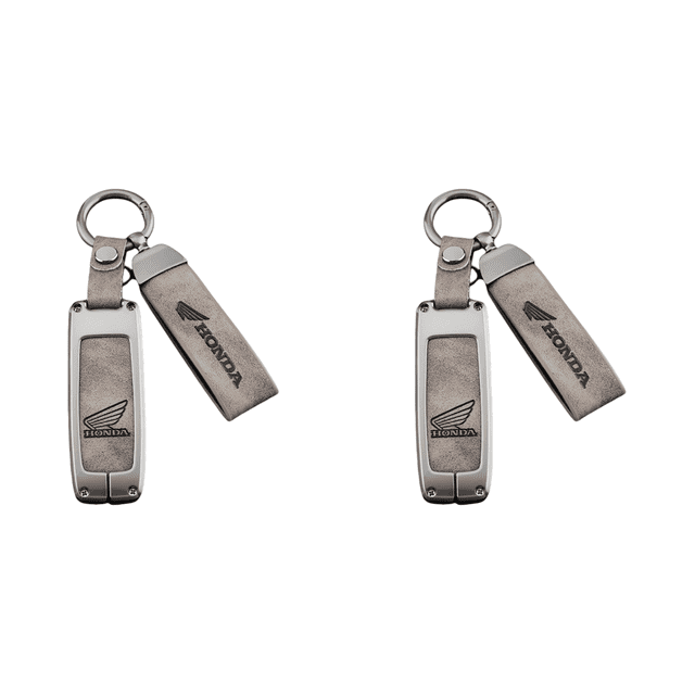Funda Cuero para Llave Motocicleta Honda Scoopy 2023 Click 160 (gris)