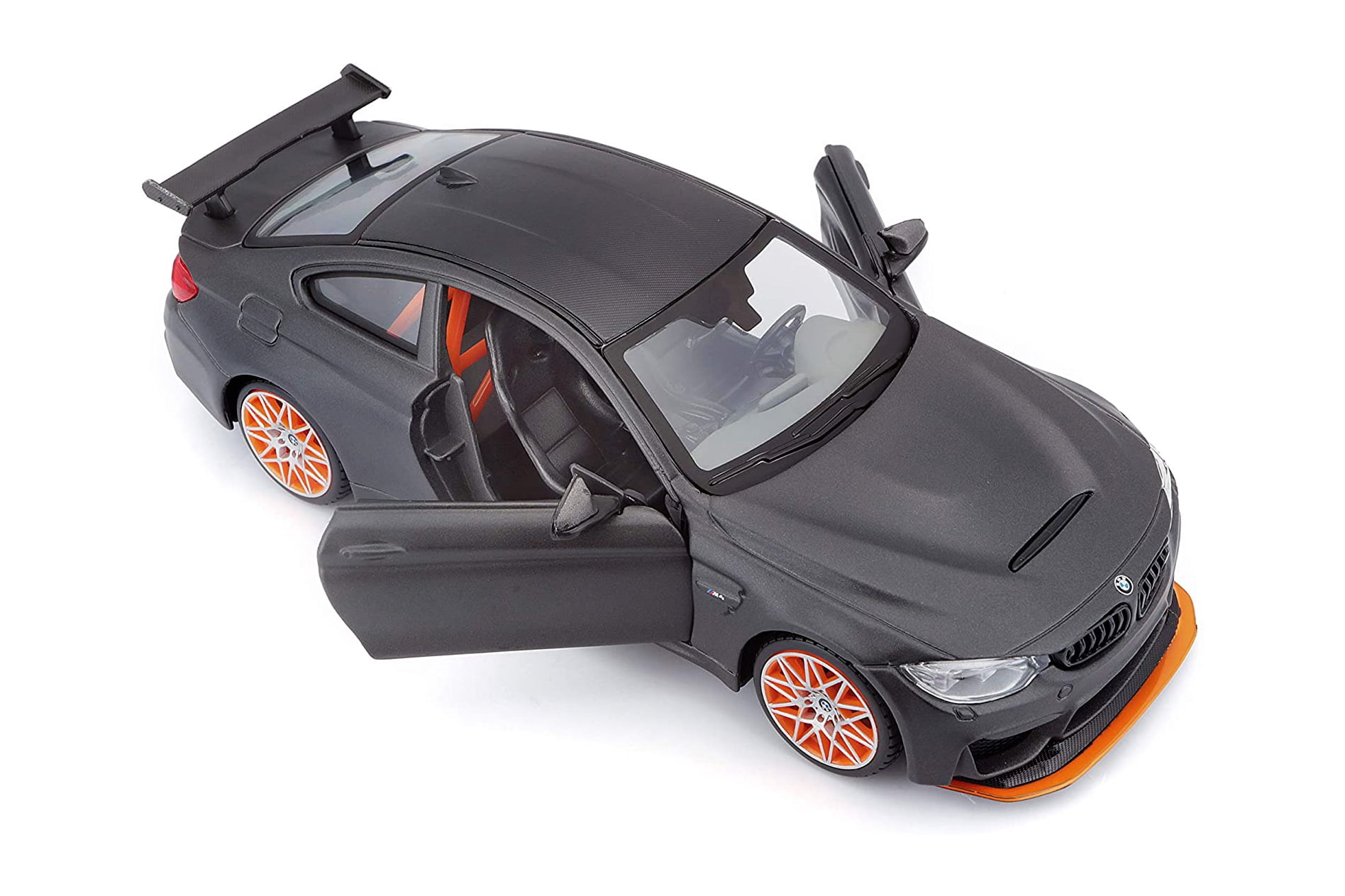 BMW M4 GTS Hardtop Sports Car, Matte Gray - Showcasts 38246GY - 1/24 Scale Diecast Model Car