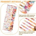 thumbnail image 6 of 2 Pcs Mini Comb Wide Tooth Detangling Comb Wet Hair Comb Tortoise Shell Comb Anti-Static Pocket Size Comb Small Wide Tooth Combs for Women Curly Wavy Long Hair Care Wet and Dry, 6 of 7