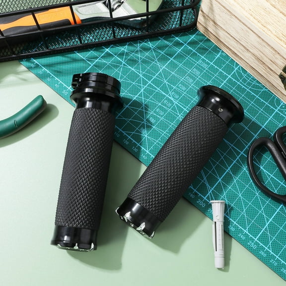 MLINS 2 Pcs Motorcycle Grips Handlebar Replacement Throttle Accessories Parts for Dirt Bike