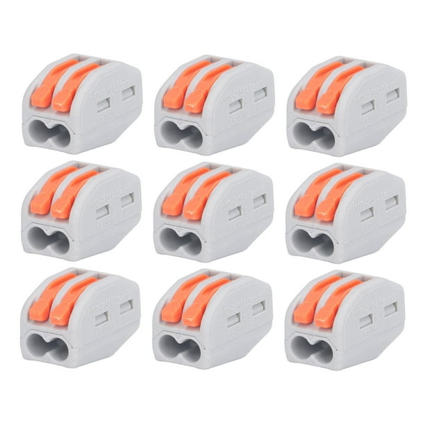 Conector De Conductor De Cable, Terminal De Empalme Fácil Manejo Reutilizable 50 Piezas 2 Puertos Para Conexión ANGGREK Otros