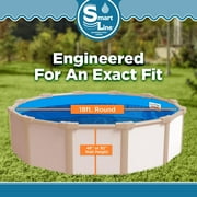 SmartLine 18' Round Solid Blue Overlap Above Ground Swimming Pool Liner, 48/52 Height, 25 Gauge