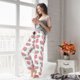 thumbnail image 5 of Balery Strawberry Pantalones de pijama para mujer, pijamas ultraligeros, pantalones de estar por casa-Small, 5 of 6