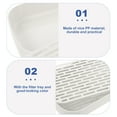 thumbnail image 4 of Kitchen Draining Tray Double-layer Drain Plate Bathroom Toiletries Plate Detachable Draining Tray, 4 of 7