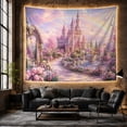 thumbnail image 6 of Armchair Bookshelf Cat with Fairy Tale Spired Castle, Cozy Dark Academia for Book Lovers, Reading Nook Wall Decor, Valentine'S Day Gift, Tapestry Wall Hanging for Bedroom and Dorm, 6 of 7