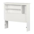 thumbnail image 2 of South Shore Vito Twin Bookcase Headboard with Storage, in Pure White, 2 of 13