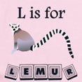 thumbnail image 2 of CafePress - L Is For Lemur Body Suit - Baby Light Bodysuit, Size Newborn - 24 Months, 2 of 4