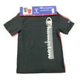 thumbnail image 2 of Champion Boy's 2-Pack Short Sleeve Crewneck Athletic Tees (Black-Concrete/Red, 7/8), 2 of 3